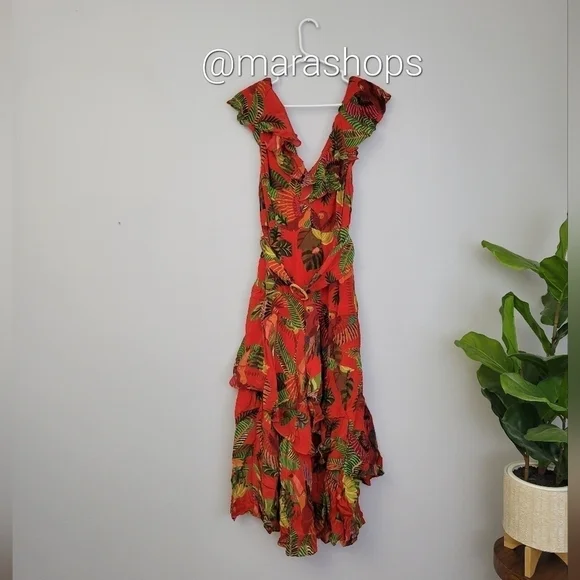 green emerald velvet dress Forest Soul Mix Midi Dress – FARM Rio main image 1